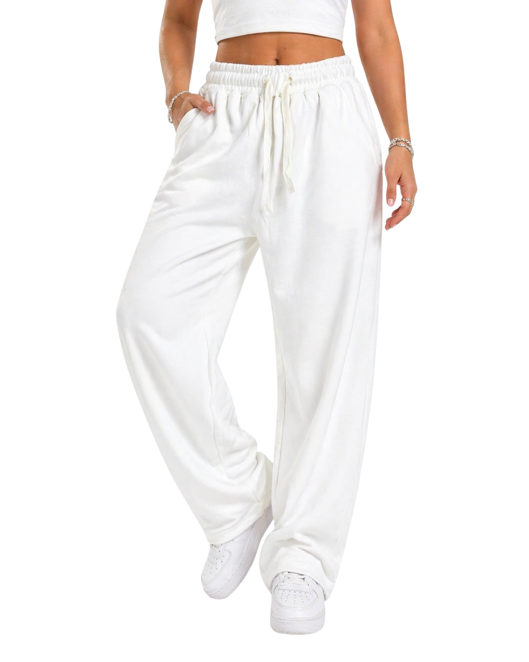 Cotton Wide Leg Pants