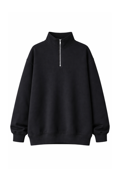 Quarter-zip oversized