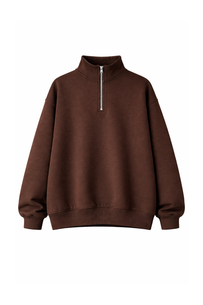 Quarter-zip oversized