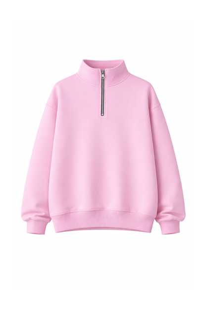Quarter-zip oversized