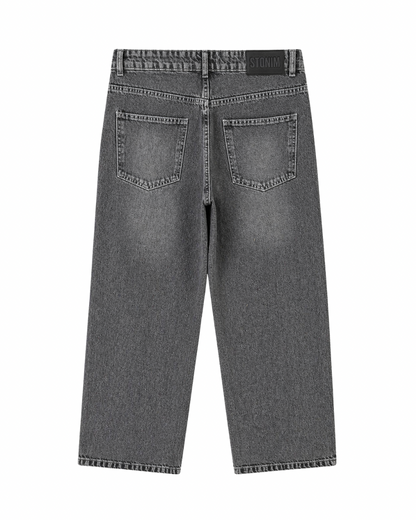 GREY WASH - SUPER WIDE LEG