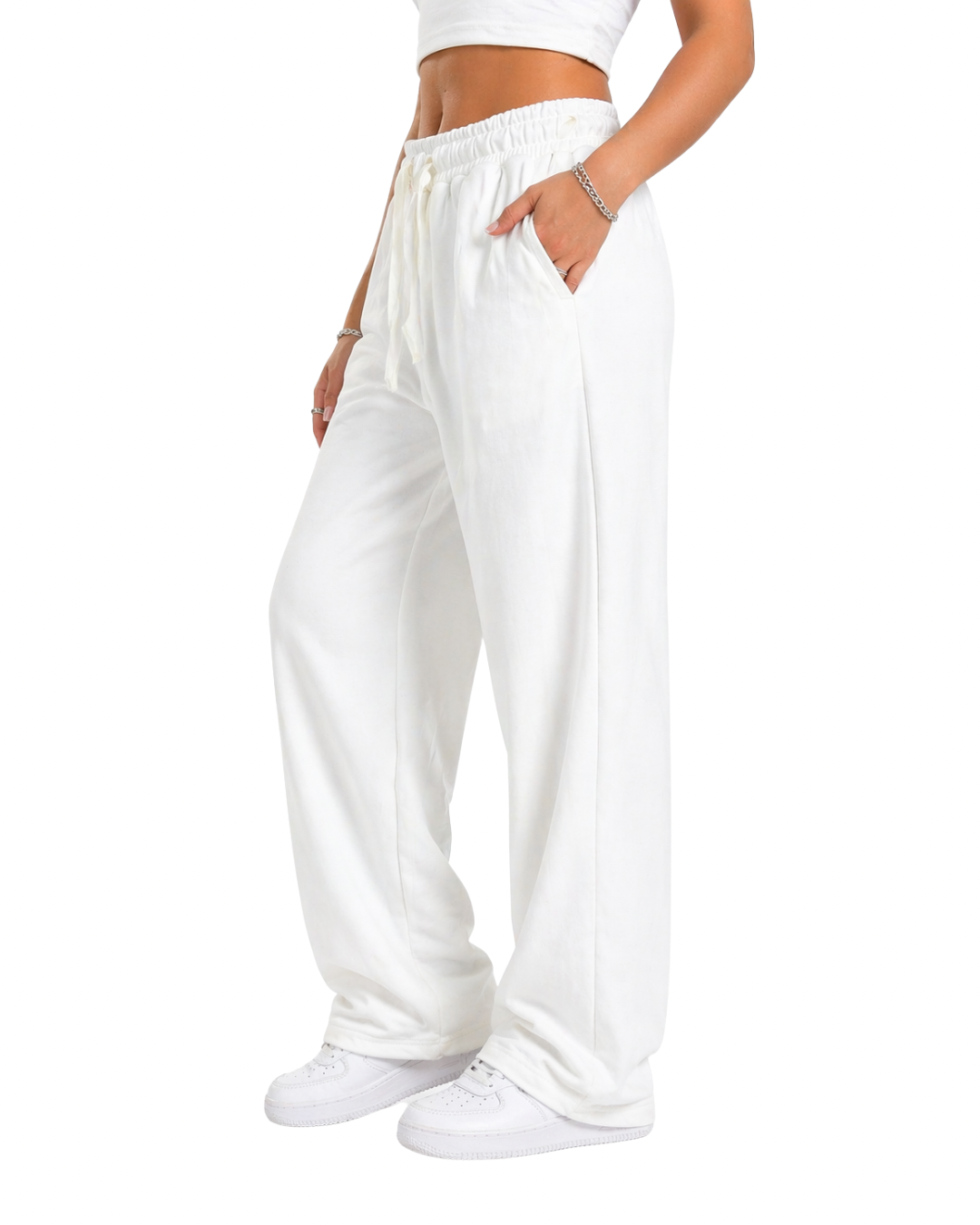 Cotton Wide Leg Pants